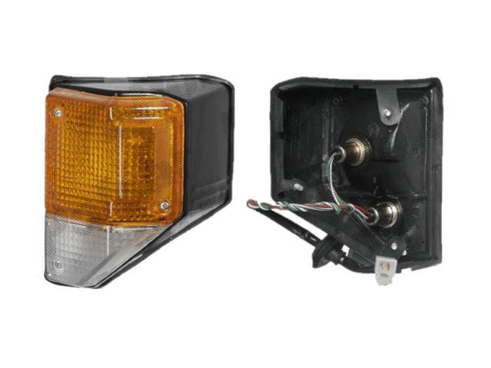 Lampa semnalizare fata cu lumina parcare Toyota Land Cruiser (Fj40/Fj75/Fj62/Fj60), 01.1974-12.1991, Parte fata, fara suport bec, 81510-69225, Dreapt