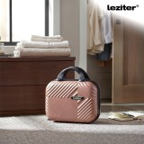 Cumpara ieftin Set valize Leziter TraveLux Pro XXIII din ABS, 5 piese, aur roz modern