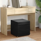 vidaXL Taburet Negru 41 x 41 x 40 cm Catifea și lemn stratificat 876754