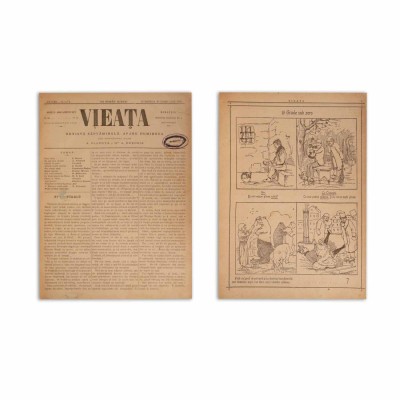 Publicația &amp;bdquo;Viața&amp;rdquo;, anul II, 36 numere colligate, 1895-1896 foto