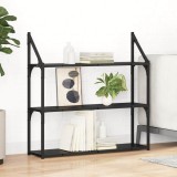 VidaXL Raft de perete Stejar Negru 80 x 21 x 78,5 cm Lemn compozit 882795