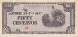 Bancnota Filipine 50 Centavos (1942) - P105a UNC ( ocupatia japoneza - vezi descriere )
