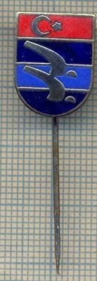 Y 628 INSIGNA -SPORTIVA -FEDERATIA DE NATATIE TURCIA -PENTRU COLECTIONARI foto