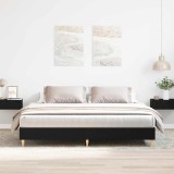 VidaXL Cadru de pat Stejar Negru 160 x 200 cm Lemn compozit