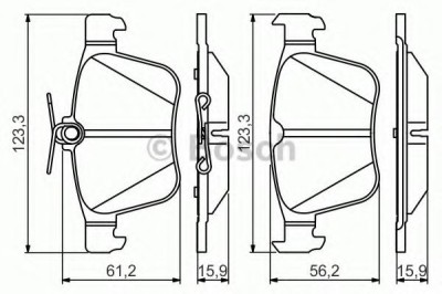 Set placute frana,frana disc AUDI A3 Sportback (8VA) (2012 - 2016) BOSCH 0 986 495 346 foto