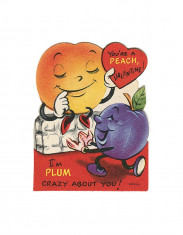 Sticker decorativ Retro Valentine&amp;#039;s Day, Multicolor, 71 cm, 6017ST foto