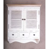 Comoda nostalgica alba de perete HMB051