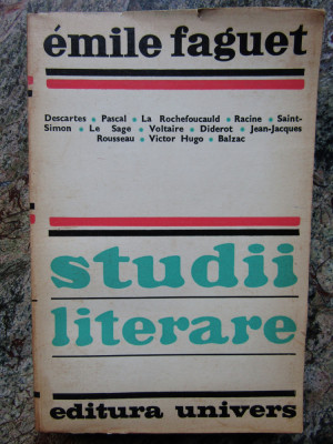 Emile Faguet - Studii literare foto