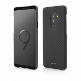 Husa Vetter pentru Samsung Galaxy S9 Plus, Clip-On Ultra Slim, Made from Aramid Fiber, Kevlar, Negru