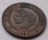 Franta, 5 Centimes 1897 A