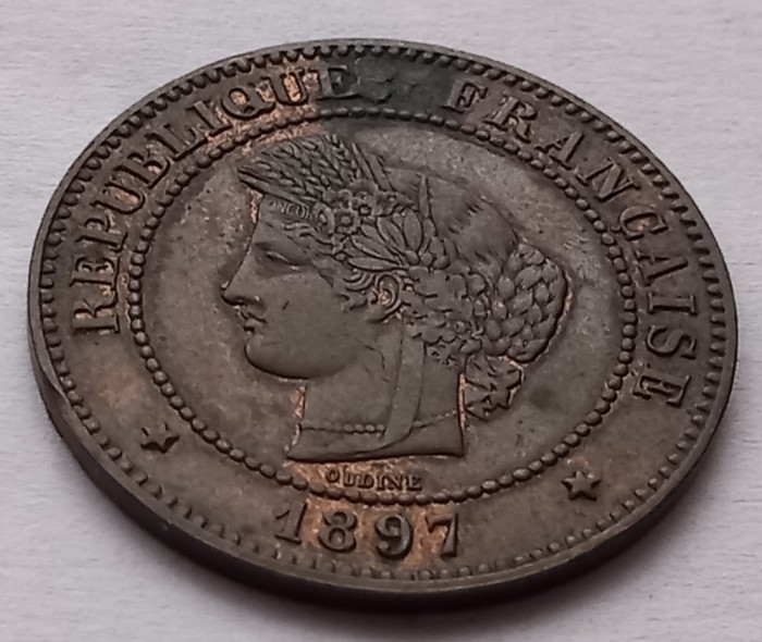 Franta, 5 Centimes 1897 A