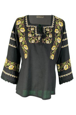 Bluza tip ie dama B23, negru/galben , marimea L foto