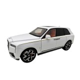 Macheta Rolls Royce Cullinan alb 1:24 replica metal lumini si sunete usi capota si portbagaj deschise