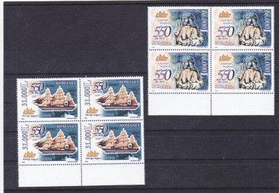 2004 LP 1627 - 500 DE ANI NASTEREA LUI AMERIGO VESPUCCI BLOCURI DE 4 TIMBRE MNH foto