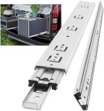 Set 2 Glisiere Cu Bile Si Amortizare, Adsinio, Extractie Totala, 650Mm, Sarcina Maxima 60 Kg - CN