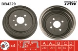 Tambur Frana TRW DB4229 Opel Astra F G Vectra B Zafira A Chevrolet Holden Vauxhall