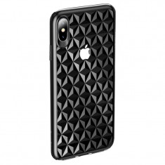 Husa iPhone X/XS 5.8&amp;#039;&amp;#039; Diamond Pattern Neagra Usams foto