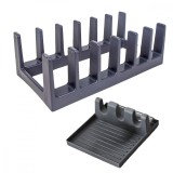 Set de Organizator Farfurii, Tigai, Capace + Suport practic pentru Linguri si Capace