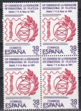 Spania 1984 - Congresul Organizației Internaționale Filatelice, Bloc de 4, MNH, Nestampilat