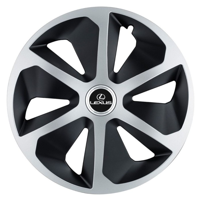 Set 4 capace roti Roco Gri-Negru R17 pentru gama auto Lexus