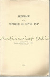 Cumpara ieftin Hommage A La Memoire De Sever Pop. Extrait De Orbis, Tome X, Nr. 1