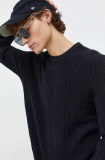 Abercrombie &amp; Fitch pulover barbati, culoarea negru