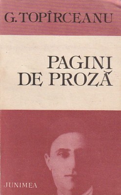 G. TOPIRCEANU - PAGINI DE PROZA foto