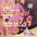 &Eacute;douard Lalo / Maurice Ravel / Manuel De Falla - Spanish Symphony / Bolero / El Sombrero De Tres Picos, CD