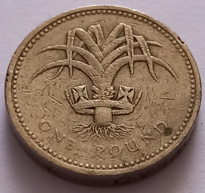 Marea Britanie, 1 Pound 1990 - Regina Elisabeta II