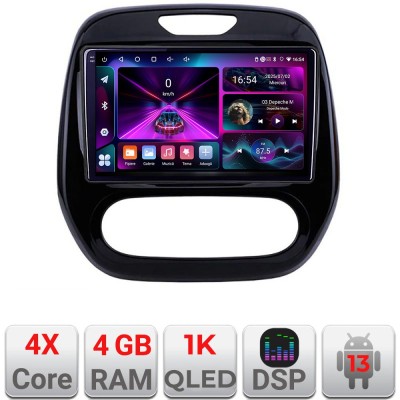 Navigatie Renault Captur 2013-2020 Android radio gps internet 4+64 InCell Display 1K KIT-captur-+EDT-E209-RK CarStore Technology foto