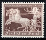 Germania Reich 1940, Mi #747, Cursa "Panglica Maro", Munchen, cai, calarie, MNH! Cota 120 &euro;!