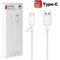 Cablu de date Huawei AP51 Regular USB 2.0 USB-C bărbătesc - USB-A Alb 1m Blister 55030260