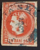 Romania 1868 - Carol l cu Favoriti,Lp.24b