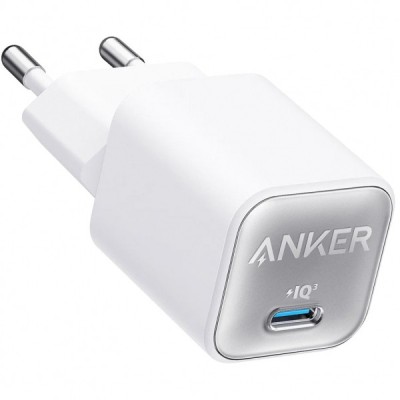 Incarcator Retea Anker 511 Nano 3, 30W, 3A, 1 x USB-C, Alb A2147G21 foto