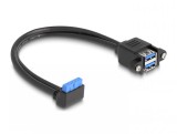 Cablu USB 3.2 pin header la 2 x USB-A M-M 0.5m, Delock 83007