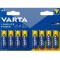 Baterii R6 AA Alkaline Longlife Power Varta 8buc/blister