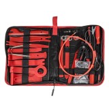 Set profesional extractoare pentru radio, tapiterie si clipsuri auto 40 piese cu geanta, pentru demontare panouri, ornamente si capace din plastic,