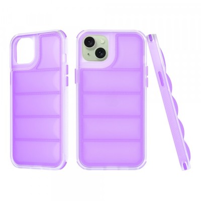 Husa pentru Apple iPhone 15 Plus, Techsuit, Wave Shield, Mov foto