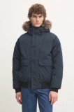 Superdry geaca barbati, culoarea albastru marin, de iarna, M5011930A-98T