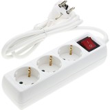 Prelungitor cu 3 prize si &icirc;ntrerupator, cablu 3x1.5 mm&sup2;, 2 m, Rebel