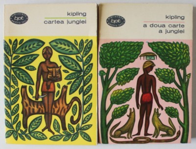 CARTEA JUNGLEI / A DOUA CARTE A JUNGLEI de KIPLING , SET DE DOUA VOLUME , 1966 foto