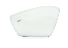 Geam oglinda Skoda Superb (3V), 05.2015-06.2024, View Max, partea stanga, incalzit; sticla convexa; geam cromat; cu functie de unghi mort