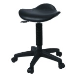 Scaun Ucenic Mobil pentru Coafura și Cosmetica, Negru