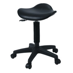 Scaun Ucenic Mobil pentru Coafura și Cosmetica, Negru