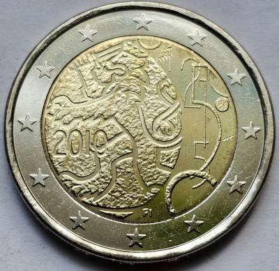 2 euro 2010 Finlanda, Rahapaja - Mark, km#154, unc foto