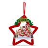 Decor pentru fereastra - LED alb cald - Steaua, om de zapada - ventuza Best CarHome, Oem