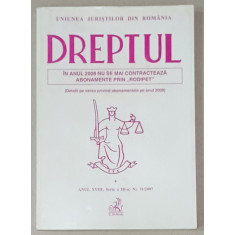 &#039; DREPTUL &#039; REVISTA JURIDICA , NR. 11 / 2007