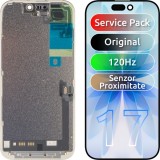 Display cu Touchscreen Apple iPhone 17, cu Rama, Negru, Service Pack 661-56065