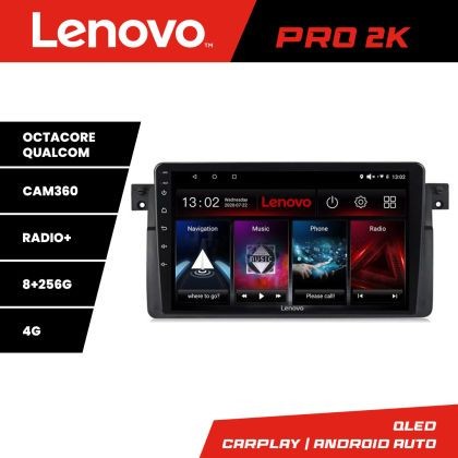 Navigatie BMW Seria 3 E46 Lenovo Kit-052 8 core QLED 2K 8+256 360 Android Waze USB Navigatie Internet Youtube Radio CarStore Technology