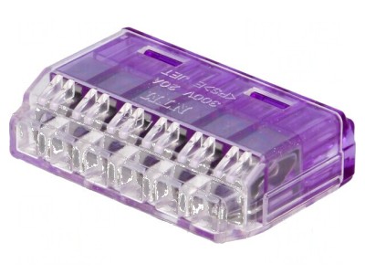 Bornă cu arc cu eliberare rapidă 1,5&amp;divide;2,5mm2 300V 20A foto